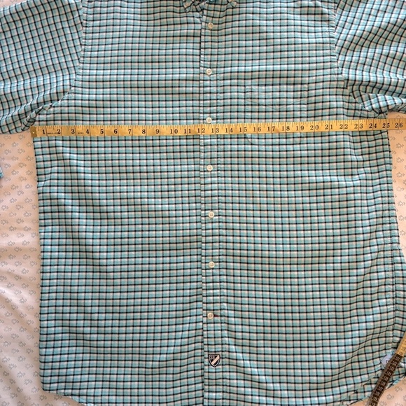 Daniel Cremieux Men’s Blue Checkered Button Up XLT Shirt - Picture 4 of 5